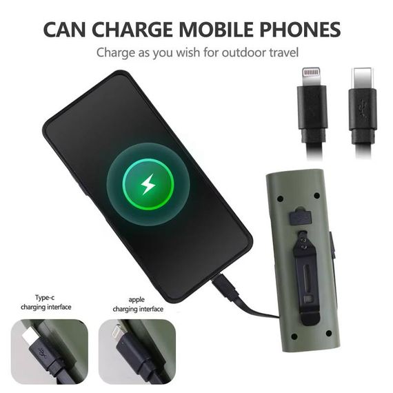 Велоліхтар Z-818 2x3W+COB (white+red) з Power Bank (6400mAh) | Зображення 2