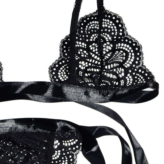 Еротичний комплект Babydoll 42 Чорний 5168-4 | Зображення 5