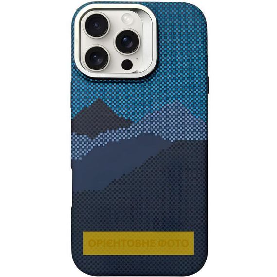 TPU чохол Pixel Craft with MagSafe для Apple iPhone 16 (6.1") Mountain Blue