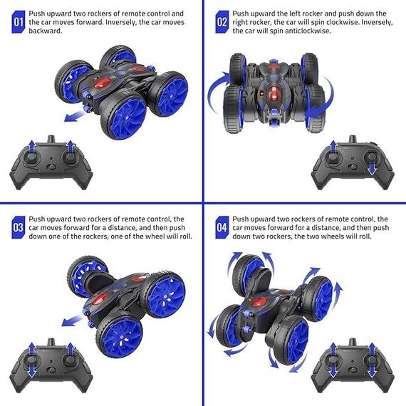 Автомобиль с дистанционным управлением, внедорожный 4WD двухсторонний гоночный радиоуправляемый гусеничный авт | Зображення 2