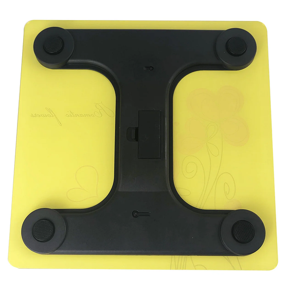 Весы напольные MATARIX MX-453 180 кг Желтые с красным цветком