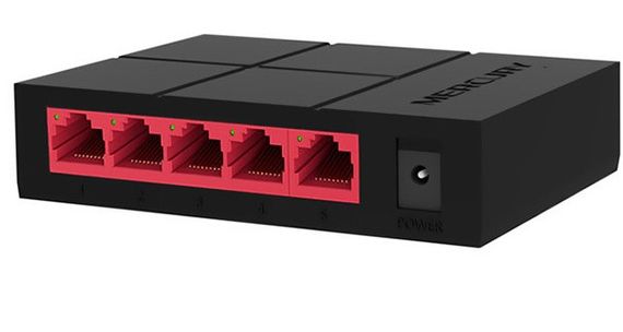 Коммутатор Mercury SG105M 5 портов Ethernet 10/100 Мбит/1000 Мбит/с, BOX Q60