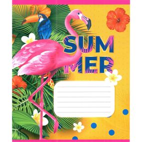 Тетрадь ученическая "Розовый фламинго" 012-500059K-5 в клетку, 12 листов (959050)