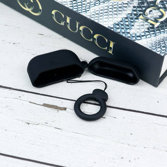 Силиконовый 3D чехол для наушников Apple AirPods Pro 1/2 Сhampion Черный | Зображення 4