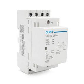 Контактор CHINT NCH8-25/40 220V,25А,16kW,4NO,на DIN-рейку,85x65.5x36мм