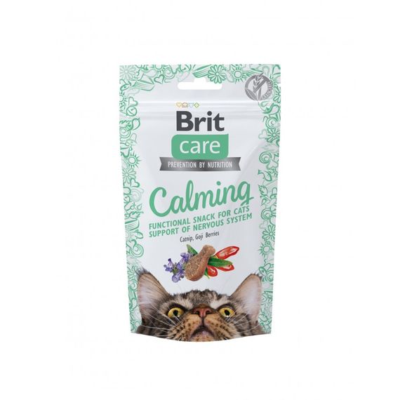 Ласощі Brit Care Functional Snack Calming д/котів для підтримки нервової системи з куркою 50 г