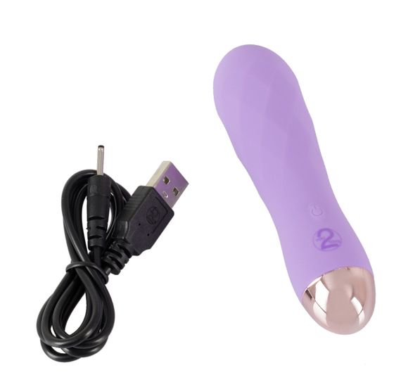 Фіолетовий мінівібратор із незвичайною текстурою Cuties Mini Vibrator Sex Aura | Зображення 3