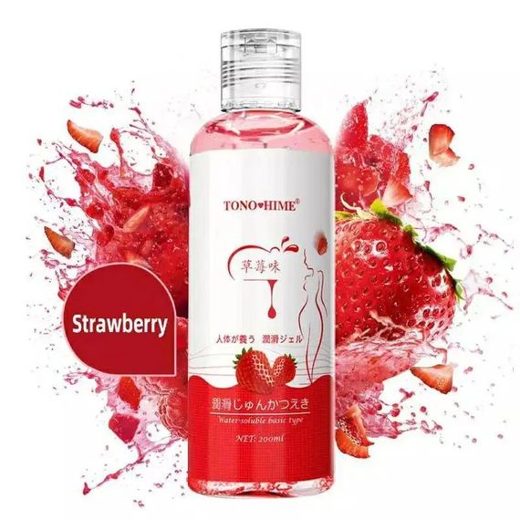 Оральний лубрикант Tono Hime зі смаком полуниці 200 ml | Зображення 2