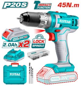 Шуруповерт TOTAL TIDLI201452 20В Li-Ion