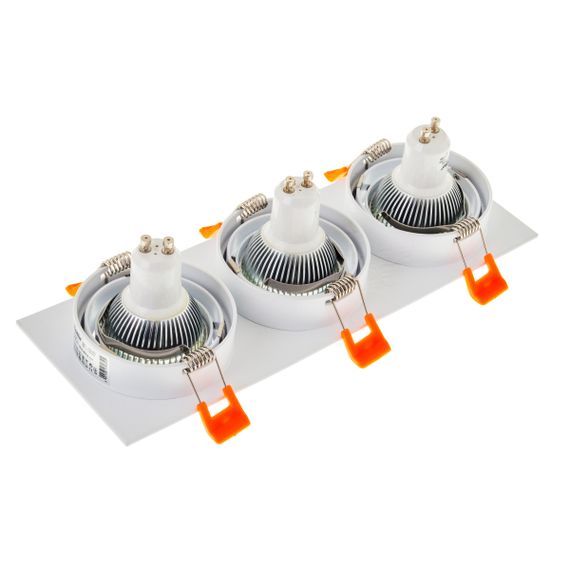 Светильник врезной  поворотный HDL-DT 109/3 MR16 WH | Зображення 5
