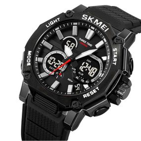 Водонепроницаемые часы для рыбалки SKMEI 2219BK, Качественные мужские тактические часы QY-48