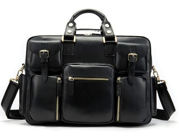 Сумка мужская Vintage 14756 Черная