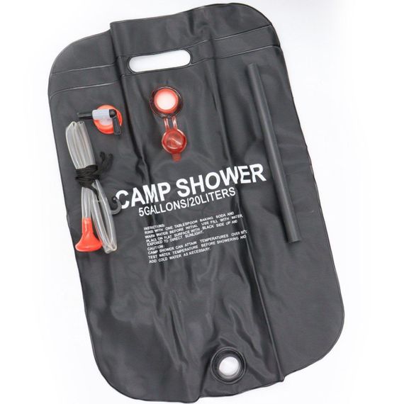 Душ туристичний 20 л, Solar Shower / Портативний літній душ / Душ для кемпінгу та дачі | Зображення 6