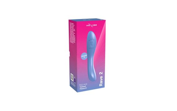 Смарт-вібратор We-Vibe Rave 2 Twisted Pleasure Blue, для точки G та входу в піхву, 2 мотори Sex Aura | Зображення 7