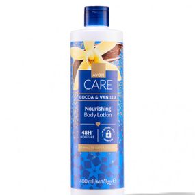 Питательный лосьон для тела Avon Care с маслом какао и ванилью 400 мл увлажняющий крем для сухой кожи