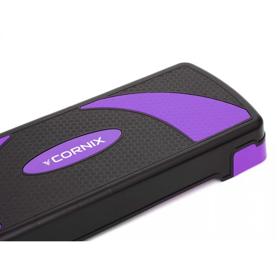 Степ-платформа 3-ступінчаста Cornix 78 х 29 х 10-20 см XR-0183 Black/Purple | Зображення 1