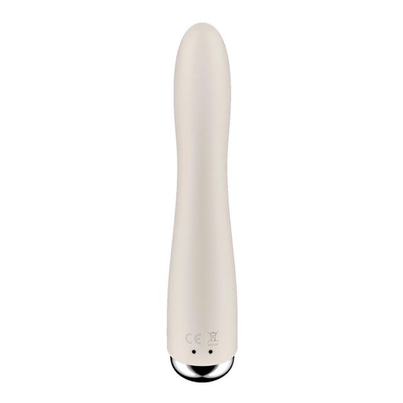 Вібратор точки G з обертанням Satisfyer Spinning Vibe 1 Beige, 2 мотори sexstyle | Зображення 3