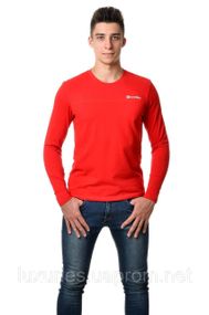 Реглан мужской микролакоста -  чоловічий реглан футболка (Червоний) - S M XXL 3XL - лише залишились!!!
