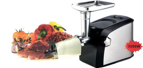 Мясорубка Promotec PM-10553 с соковыжималкой 3200 Вт нержавеющая сталь/черный (PM-1055_1822) | Зображення 3