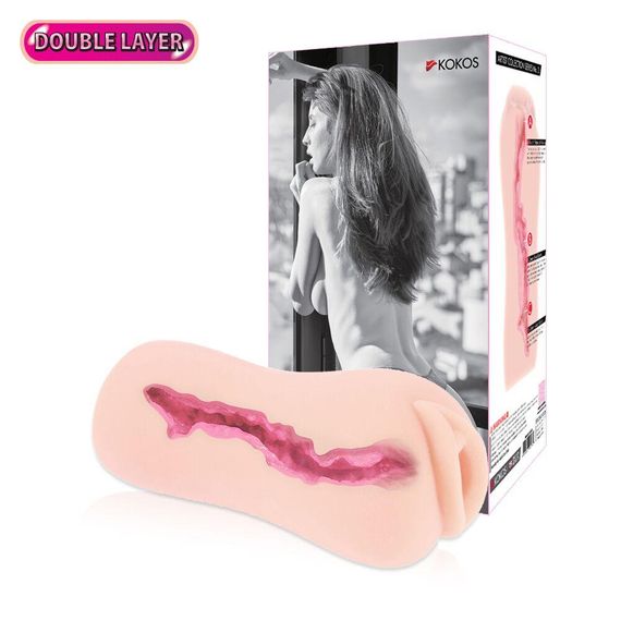 Мастурбатор-вагіна двошаровий Kokos Sanda Double Layer Sex Aura | Зображення 6