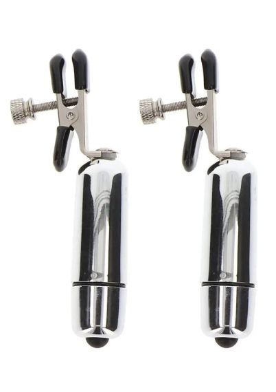 Затискачі на соски Adjustable Vibrating Clamps Sex Aura | Зображення 2