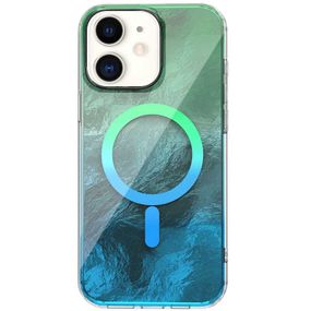 Чохол TPU Shiny Mountain (MagFit) для Apple iPhone 11 (6.1") Green / Blue