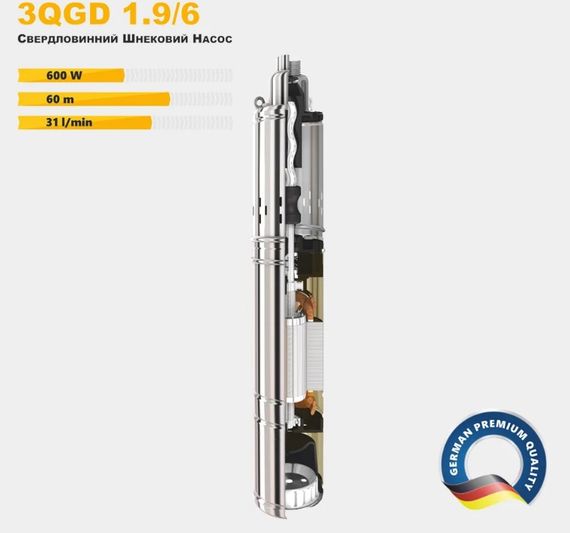 Свердловинний насос Tekk Haus 3QGD 1.9/6 | Зображення 2