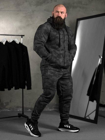 Зимовий спортивний костюм PREDATOR grey ВТ0512 | Зображення 2
