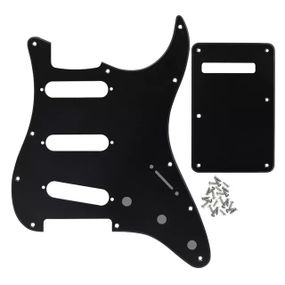 Пикгард SSS и бэкплейт черный для электогитары Fender Stratocaster под Америка