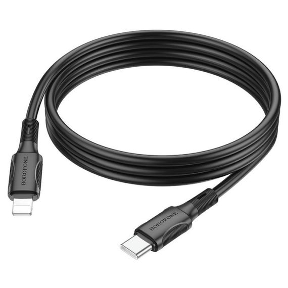 Дата кабель Borofone BX80 Succeed Type-C to Lightning 20W (1m) Black | Зображення 1