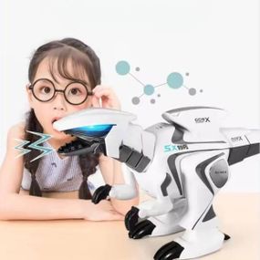 Динозавр интерактивный радиоуправляемый  G 11 Белый