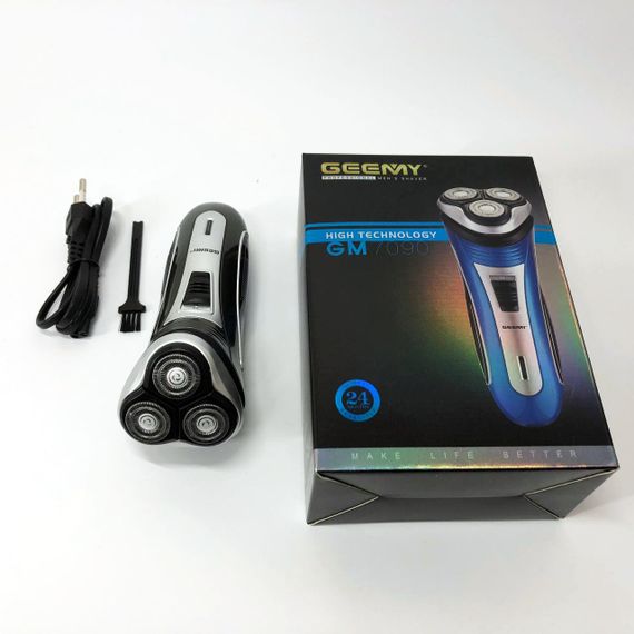 Машинка для стрижки бороди GEEMY GM-7090 | Профессиональная электробритва | Тример ZD-594 для бороды | Зображення 4