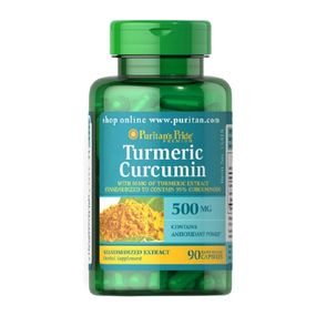 Куркума Puritan's Pride Turmeric Curcumin 500 mg 90 Caps
