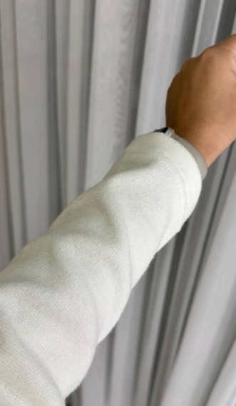 Женский теплый ангоровый костюм с юбкой миди LK137 цвет белый, размер 42/44 | Зображення 4