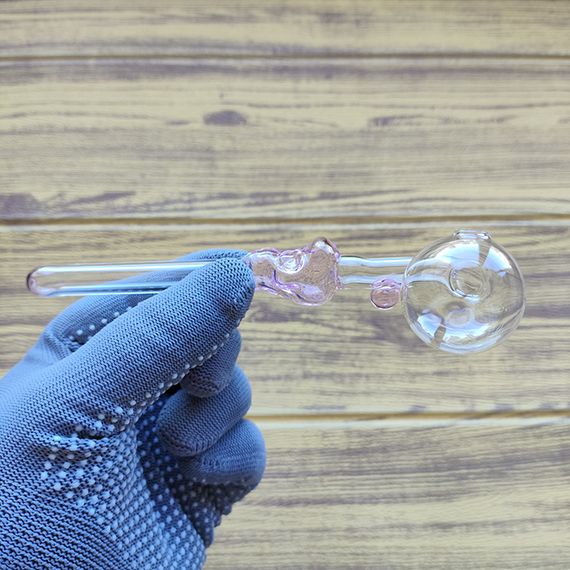Стеклянная трубка Skull Turn Stand Oil Pink | Зображення 1