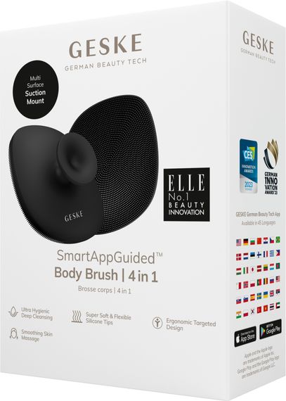 Щітка для тіла GESKE Body Brush 4в1 starlight, Сірий | Зображення 7