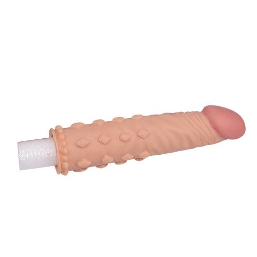 Насадка на член - Pleasure X-Tender Penis Sleeve Add 2" Flesh sexstyle | Зображення 1
