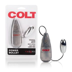 Вибропуля с пультом COLT Multi-Speed Power Bullet, серебристая Sex Aura