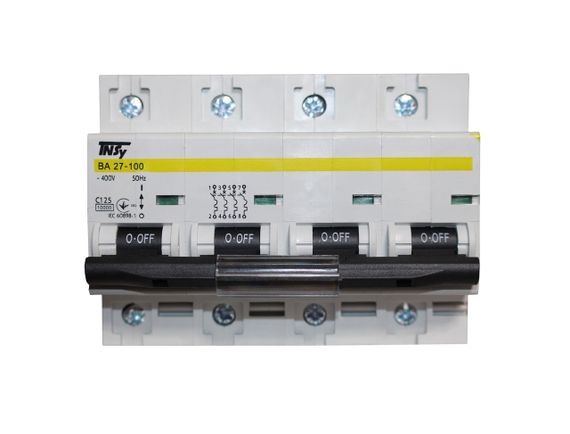 Автоматичний вимикач ВА27-100 4Р 125А 10 кА х-ка C Ny95504872 | Зображення 1