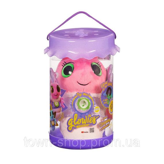 Интерактивная мягкая игрушка "Розовый светлячок" Glowies GW001 | Зображення 1