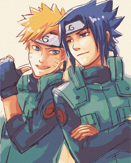 Картина за номерами. Art Craft "Наруто і Саске" 40 * 50 см 10225-AC