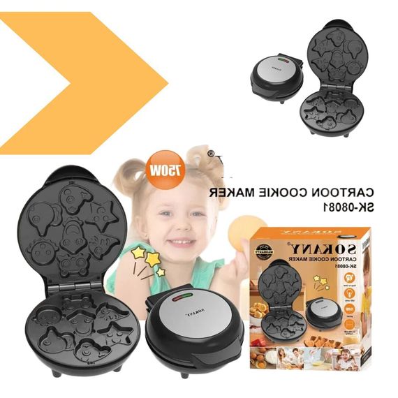 Міні-вафельниця з антипригарним покриттям XPRO SK-08081 Animal (45440-SK-08081_485) | Зображення 7