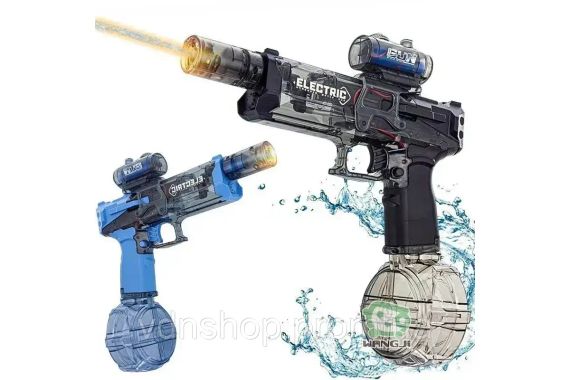 Водяной пистолет Электрическая/цветная подсветка, обойма 500мл, водный пистолет с подсветкой