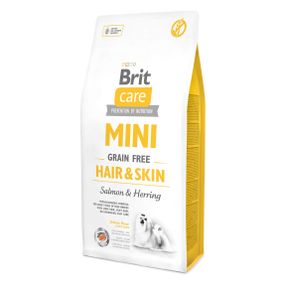 Корм Brit Care Grain Free Mini Hair & Skin сухий беззерновий для собак малих порід для покращення стану шкіри та вовни 7 кг