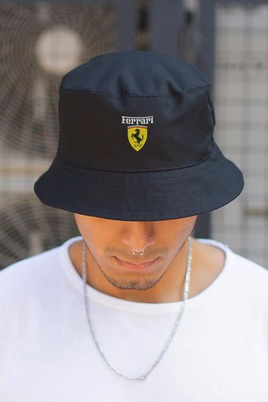 Панамка Without з принтом Ferrari Black | Зображення 1