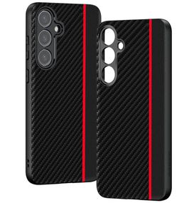 Чехол накладка Primolux CFC для Samsung Galaxy S24 (SM-S921) - Black&Red