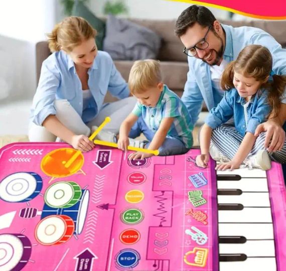 Інтерактивний музичний піаніно-килимок для дітей | Зображення 1