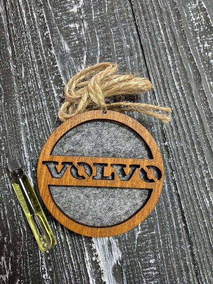 Автомобільний освіжувач повітря з парфумованою олією з логотипом Volvo 355634