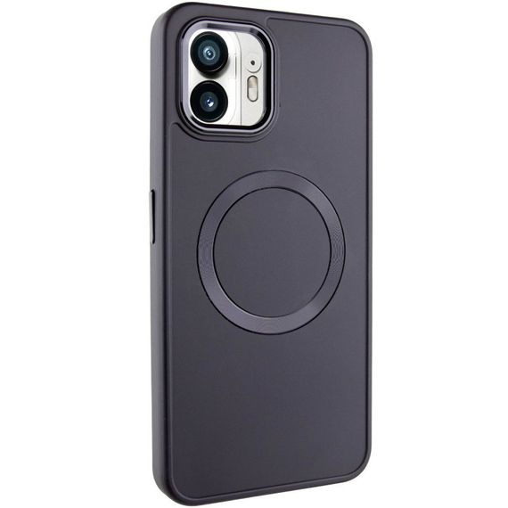 TPU чехол Bonbon Metal Style with MagSafe для Nothing Phone 2 Черный / Black