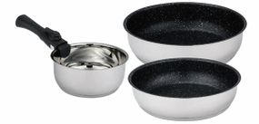 Набір посуду Bohmann BH-7924 ​​3 предмети сірий